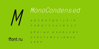 Шрифт Mono Condensed